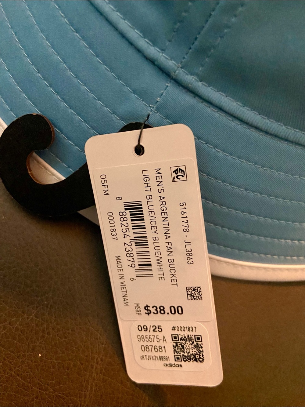 🩵🤍⚽️GOOOOOOL! Adidas Argentina Lt. Blue/White Bucket Hat🩵🤍⚽️ - Picture 7 of 7